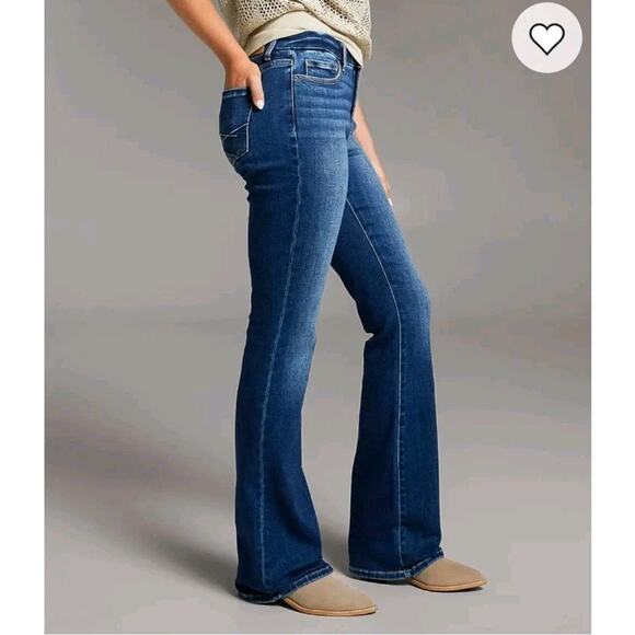 BKE Jeans Women 30 Gabby Curvy Fit Boot Cut High Rise Stretch Denim BGK614R Blue - Picture 3 of 16